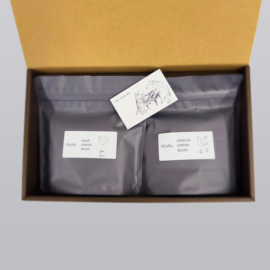 【コーヒー豆ギフト】★★ カフェインレス(デカフェ)コーヒーギフト★★お好きな焙煎度合いを選べます。焼きたて豆を器具に合わせてお挽きして発送します