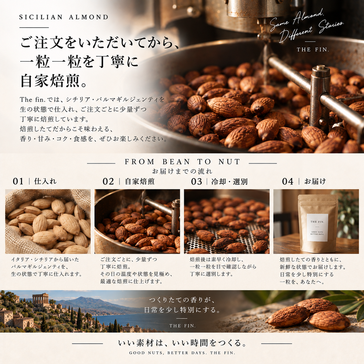 イタリア・シチリア産 パルマギルジェンティ｜注文後自家焙煎